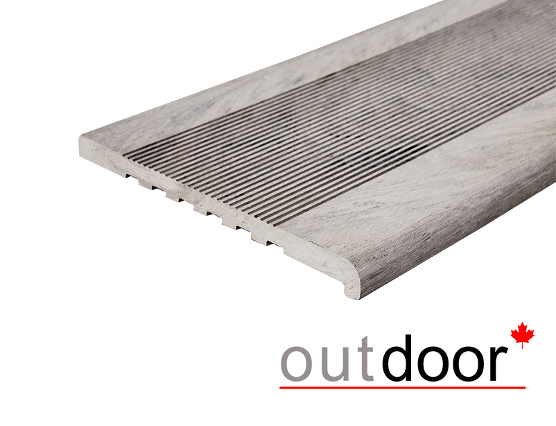 Ступень ДПК Outdoor 348*23*3000 мм полнотелая серый микс холодный