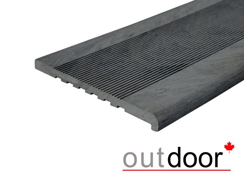 Ступень ДПК Outdoor 348*23*3000 мм полнотелая графит микс