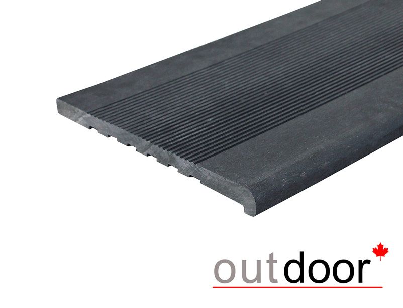 Ступень ДПК Outdoor 348*23*3000 мм полнотелая черная