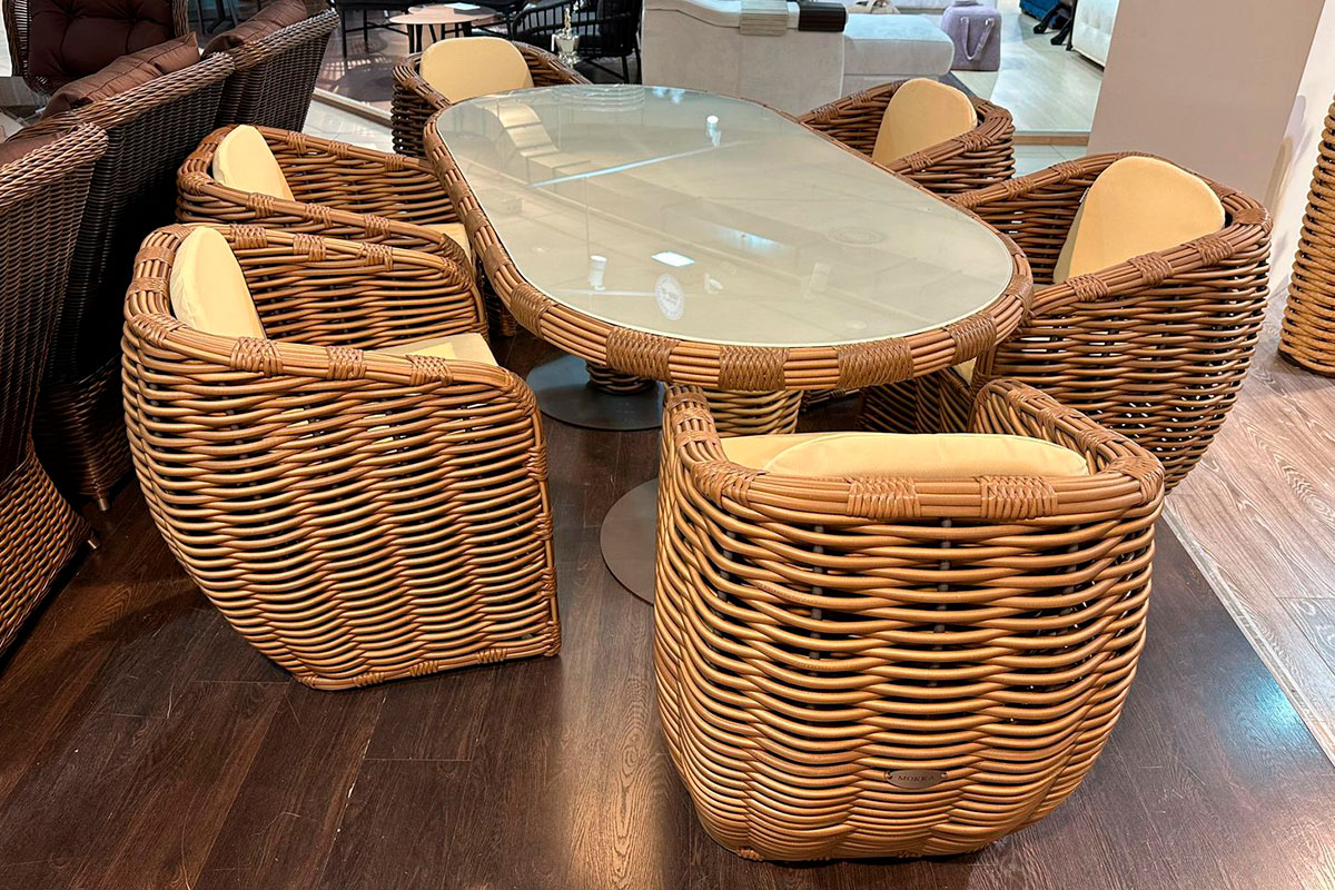 Комплект плетеной мебели МОККА MAJORCA, капучино