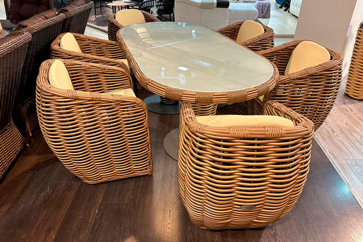 Комплект плетеной мебели МОККА MAJORCA, капучино