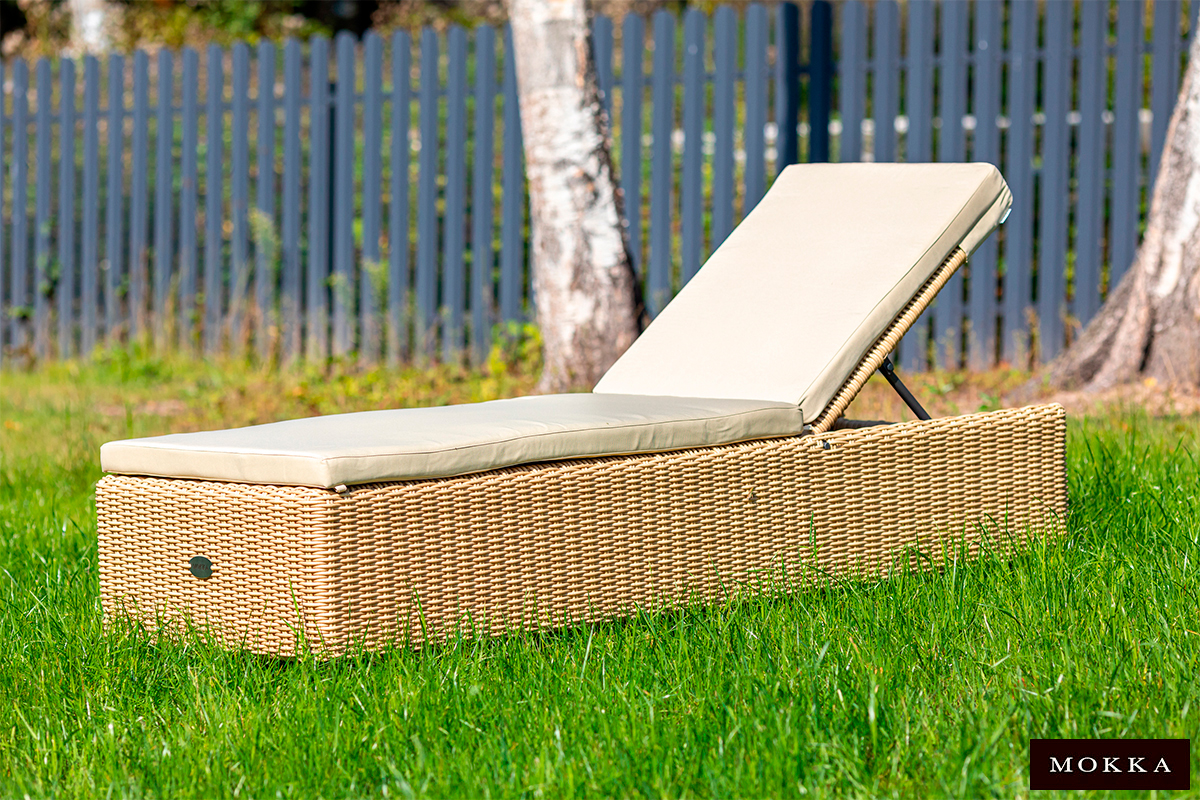 MOKKA BELLA Шезлонг, цвет соломенный