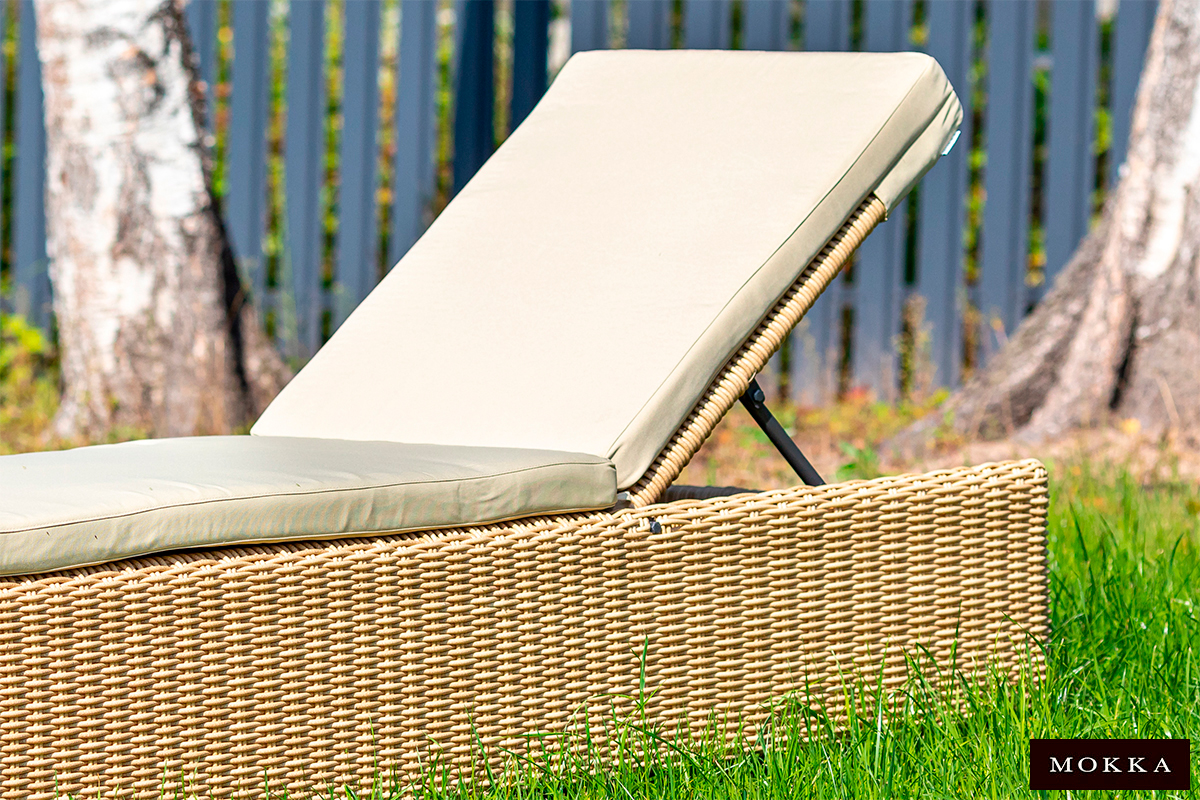 MOKKA BELLA Шезлонг, цвет соломенный