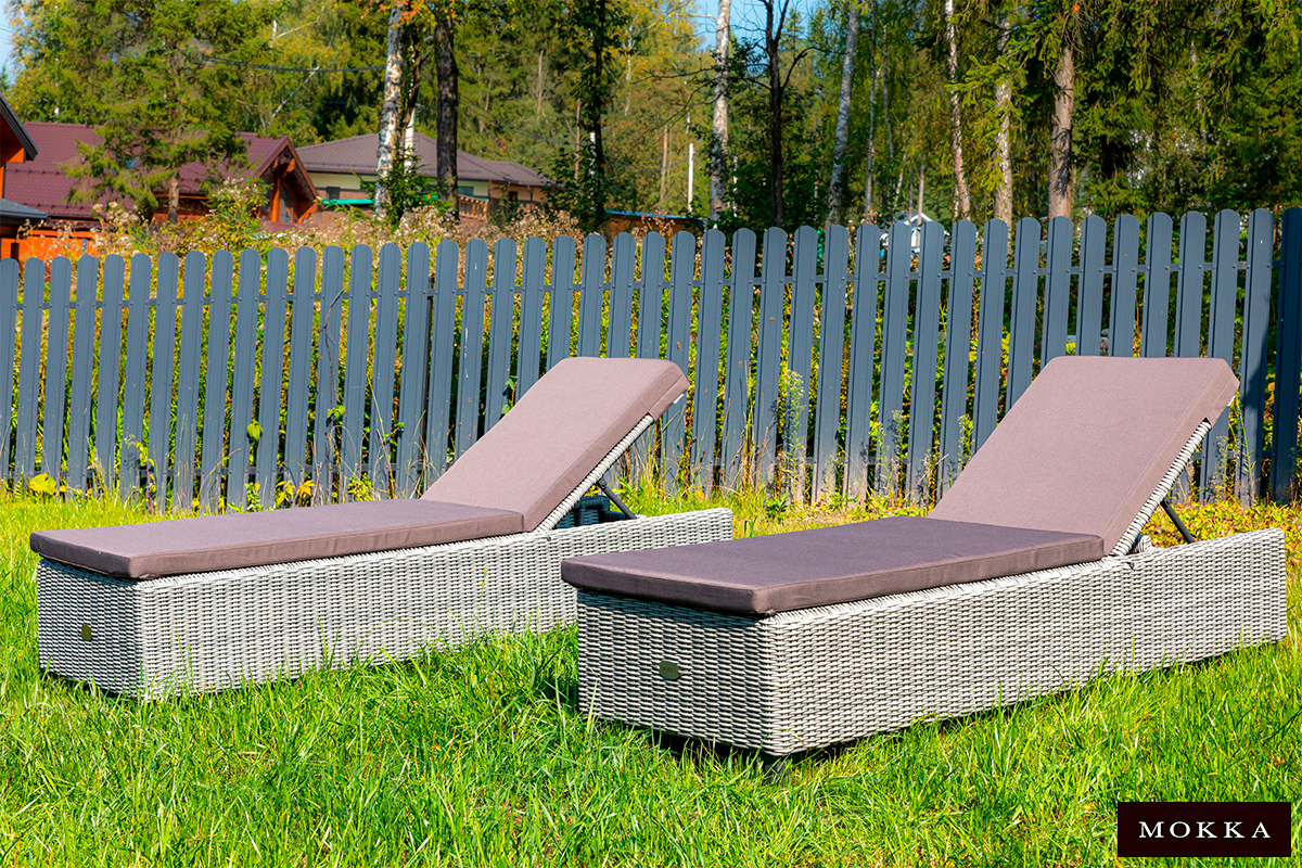 MOKKA BELLA Шезлонг, цвет серый