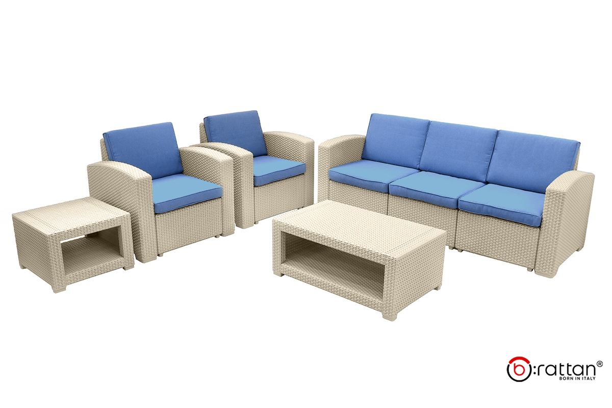 Комплект мебели Rattan Premium 5, СЕРЫЙ