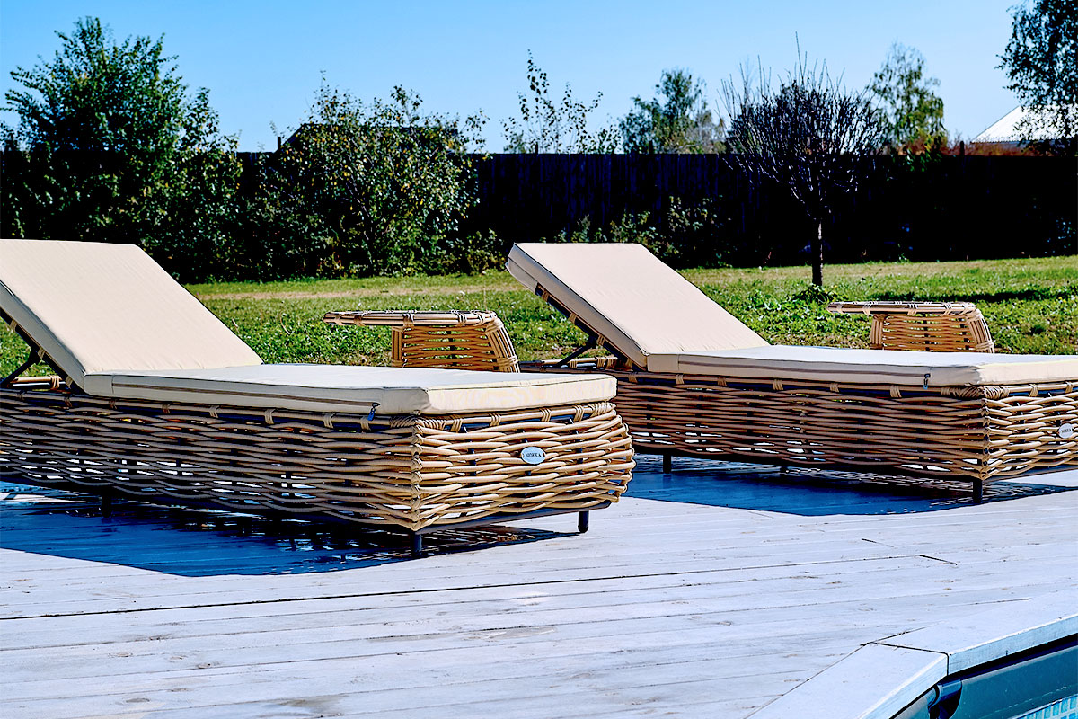 MOKKA MAJORCA Шезлонг, цвет соломенный