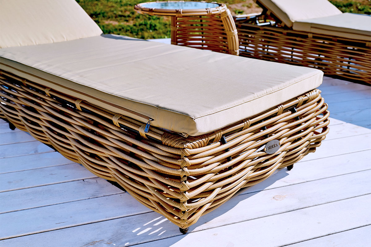 MOKKA MAJORCA Шезлонг, цвет соломенный