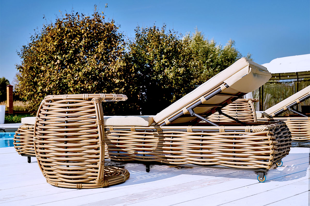 MOKKA MAJORCA Шезлонг, цвет соломенный