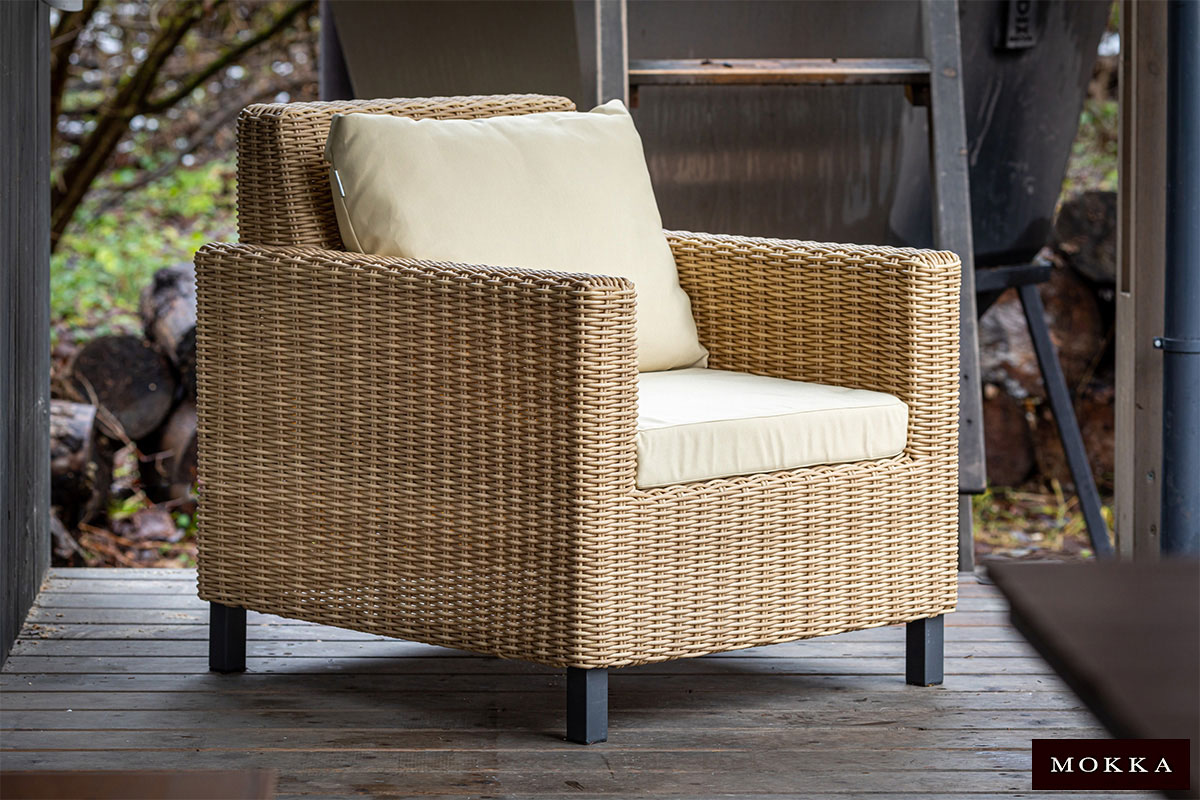 Комплект плетеной мебели MOKKA BELLA малый, соломенный