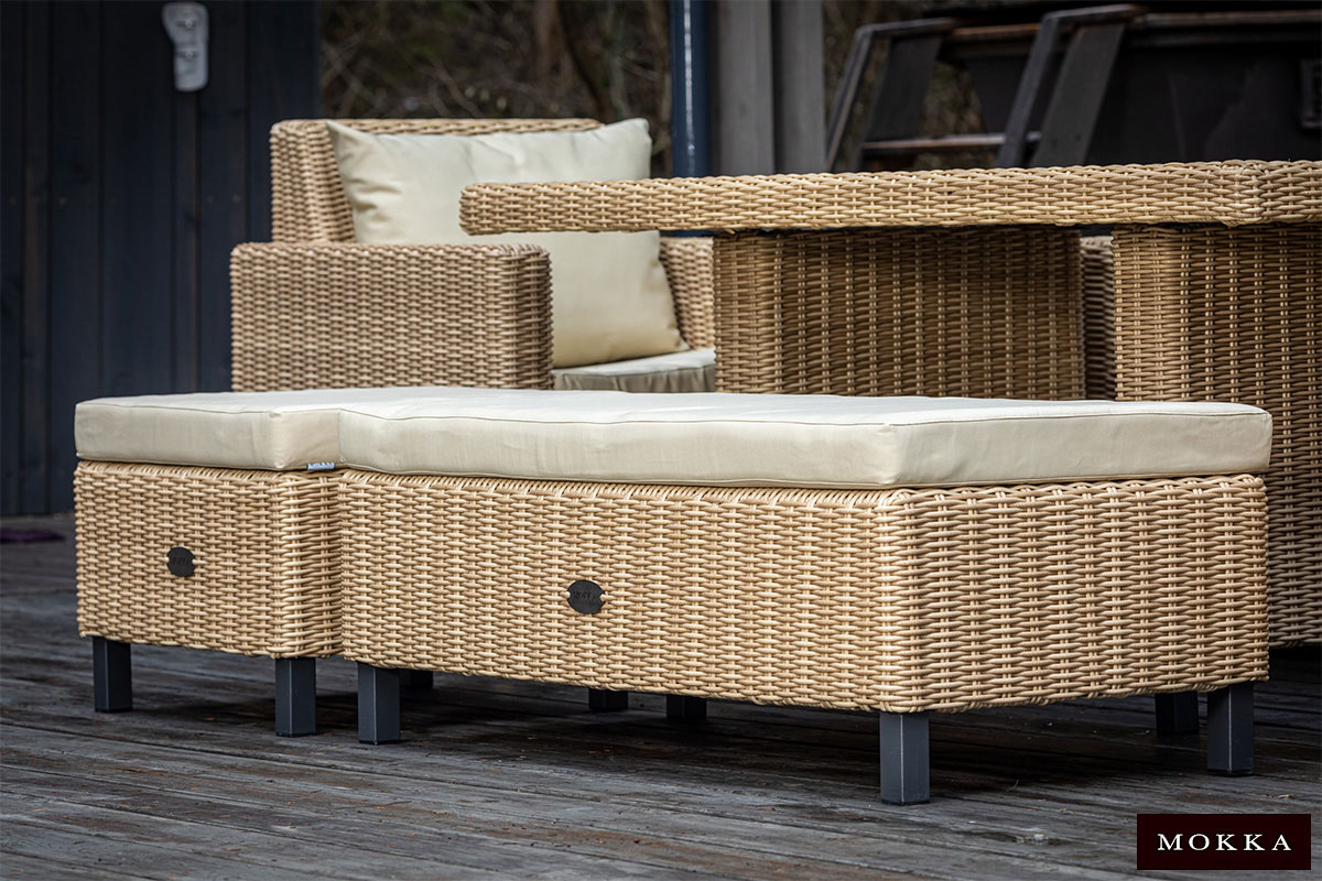 Комплект плетеной мебели MOKKA BELLA малый, соломенный