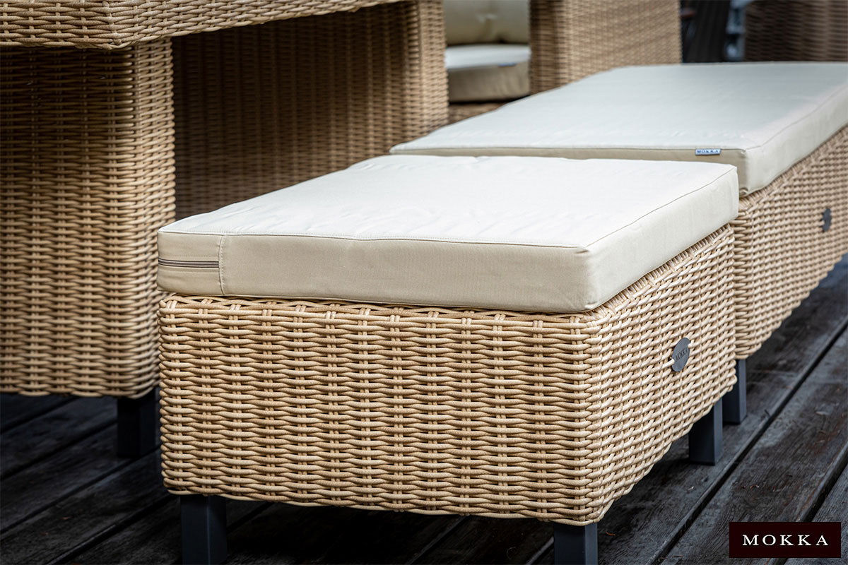 Комплект плетеной мебели MOKKA BELLA Family малый, соломенный