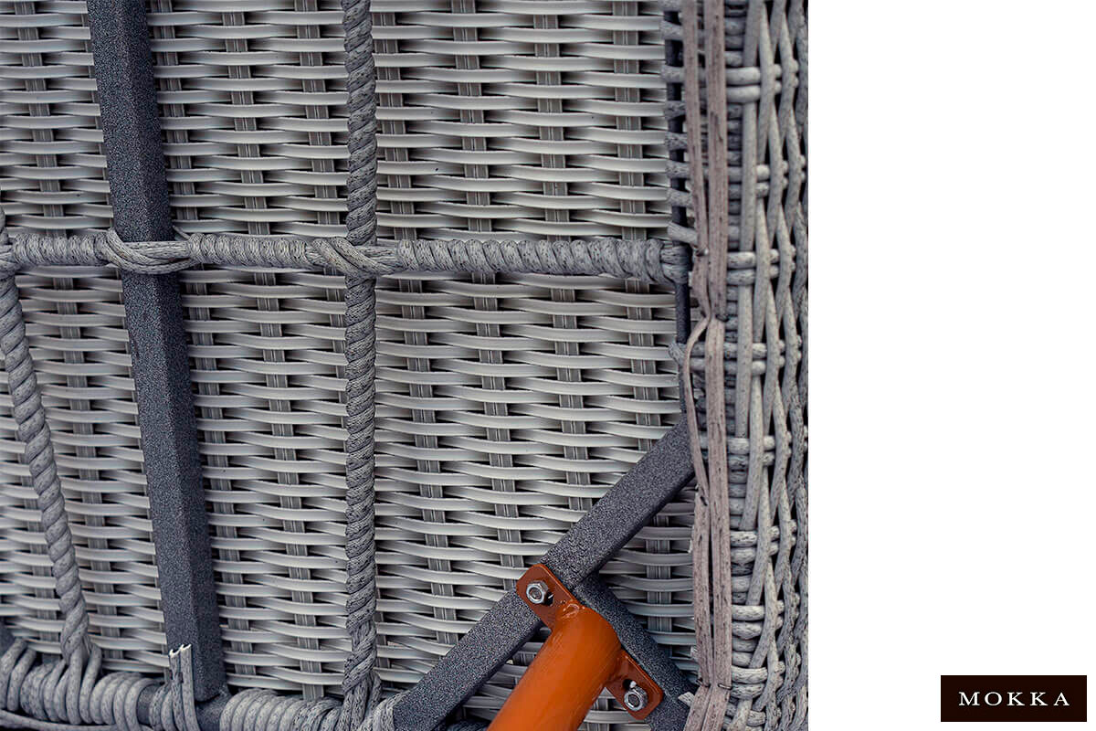 Комплект плетеной мебели MOKKA RIMINI (стол кофейный, 2 кресла, диван 3 х-местный)