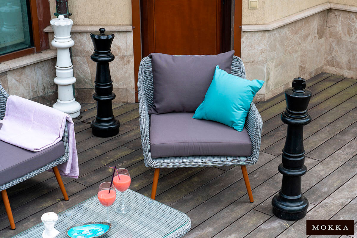 Комплект плетеной мебели MOKKA RIMINI (стол кофейный, 2 кресла, диван 3 х-местный)