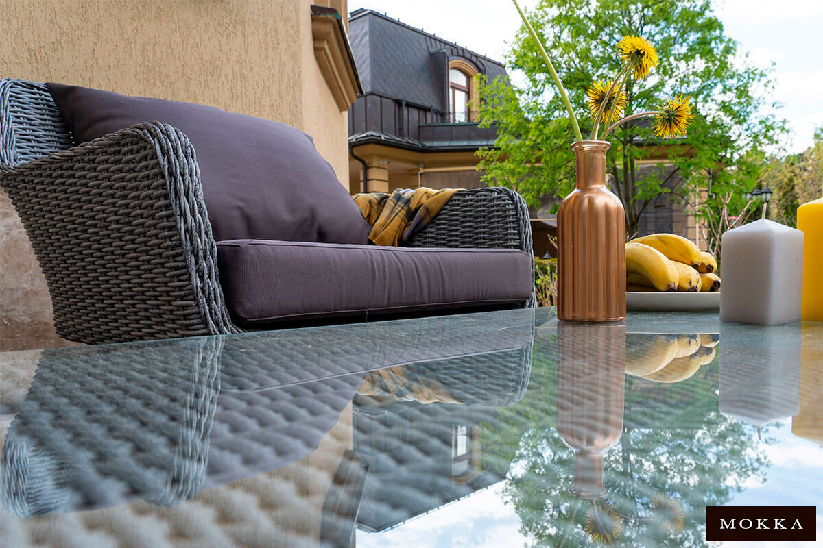 Комплект плетеной мебели MOKKA RIMINI (стол кофейный, 2 кресла, диван 3 х-местный)