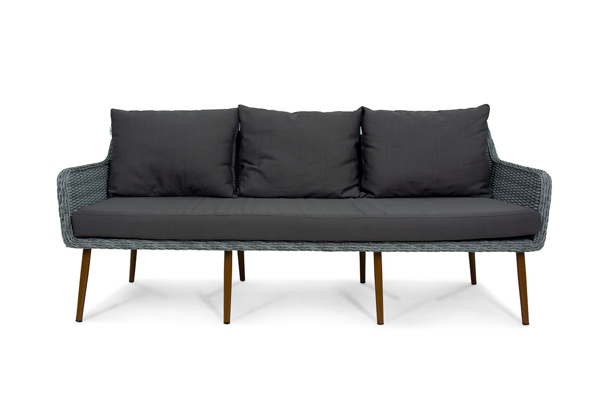 Комплект плетеной мебели MOKKA RIMINI (стол кофейный, 2 кресла, диван 3 х-местный)