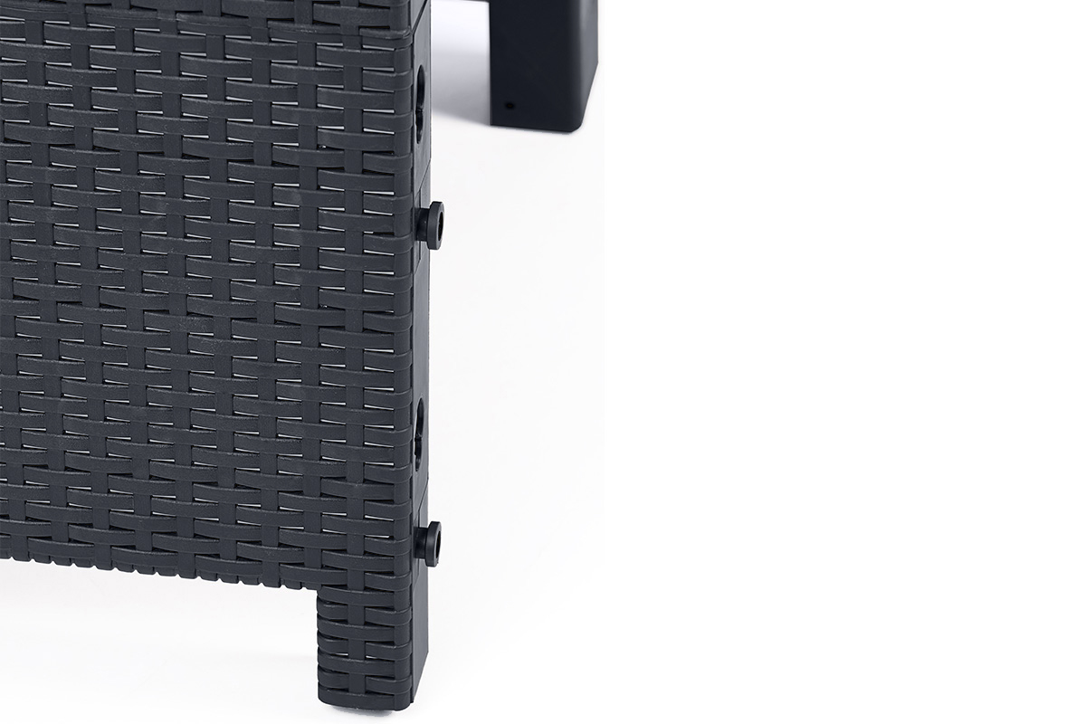 Комплект мебели Arizona Set, антрацит (на 4 персоны)