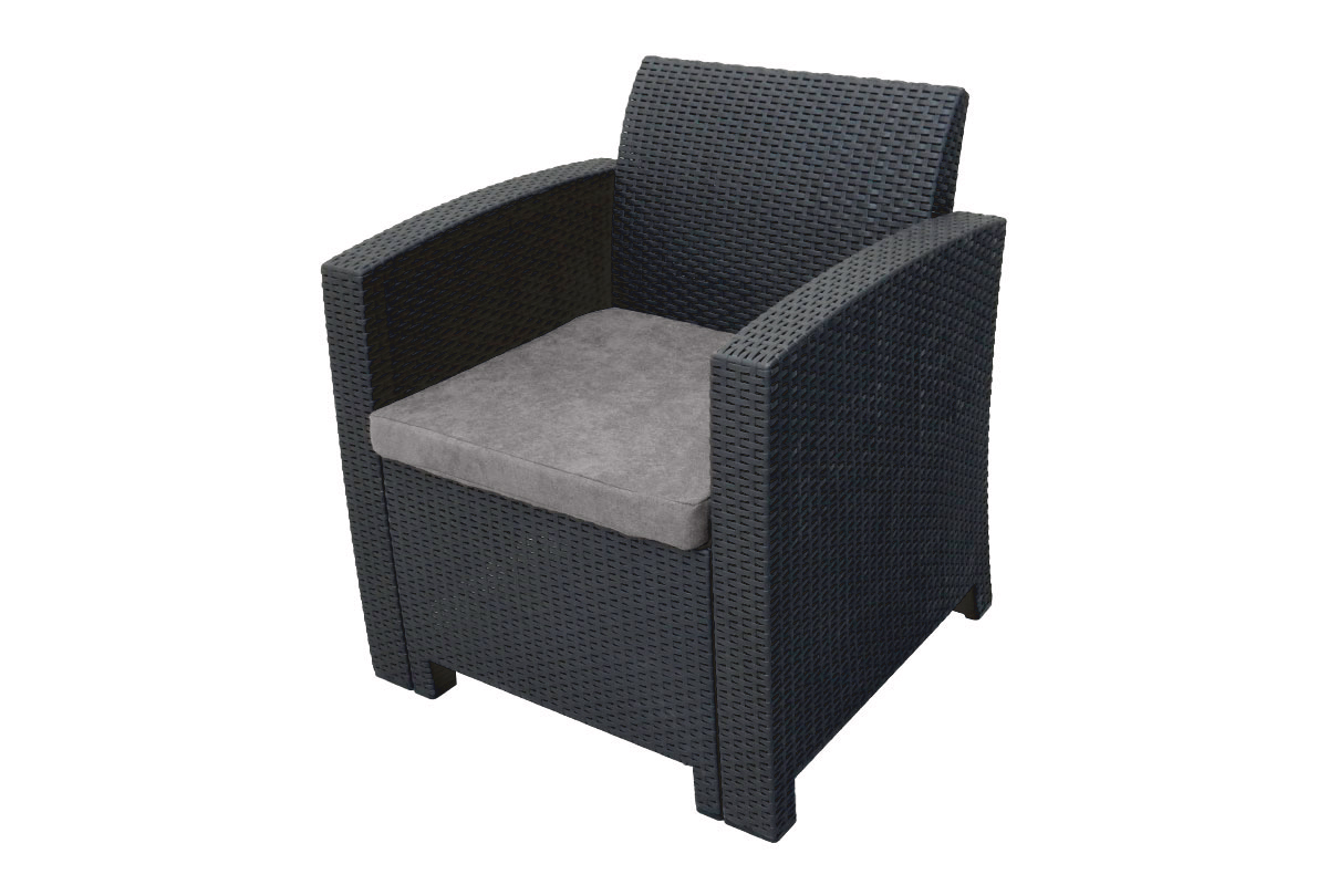 Комплект мебели Arizona Set, антрацит (на 4 персоны)