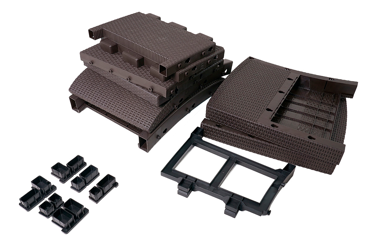 Комплект мебели Arizona Set, венге (на 4 персоны)