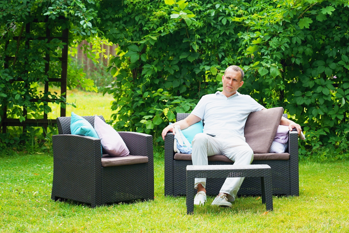 Комплект мебели Arizona Set, венге (на 4 персоны)