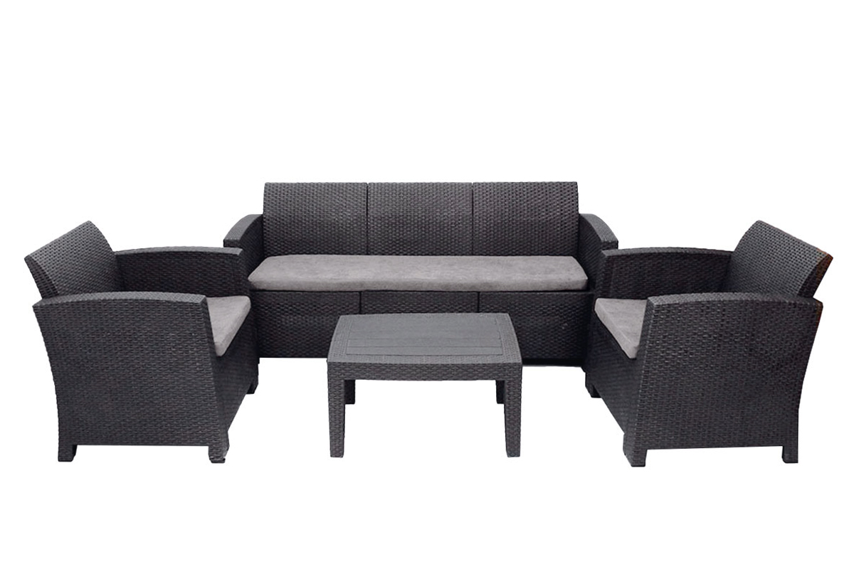 Комплект мебели Arizona Set Max, антрацит (на 5 персон)