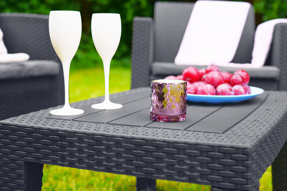 Комплект мебели Arizona Set Max, антрацит (на 5 персон)