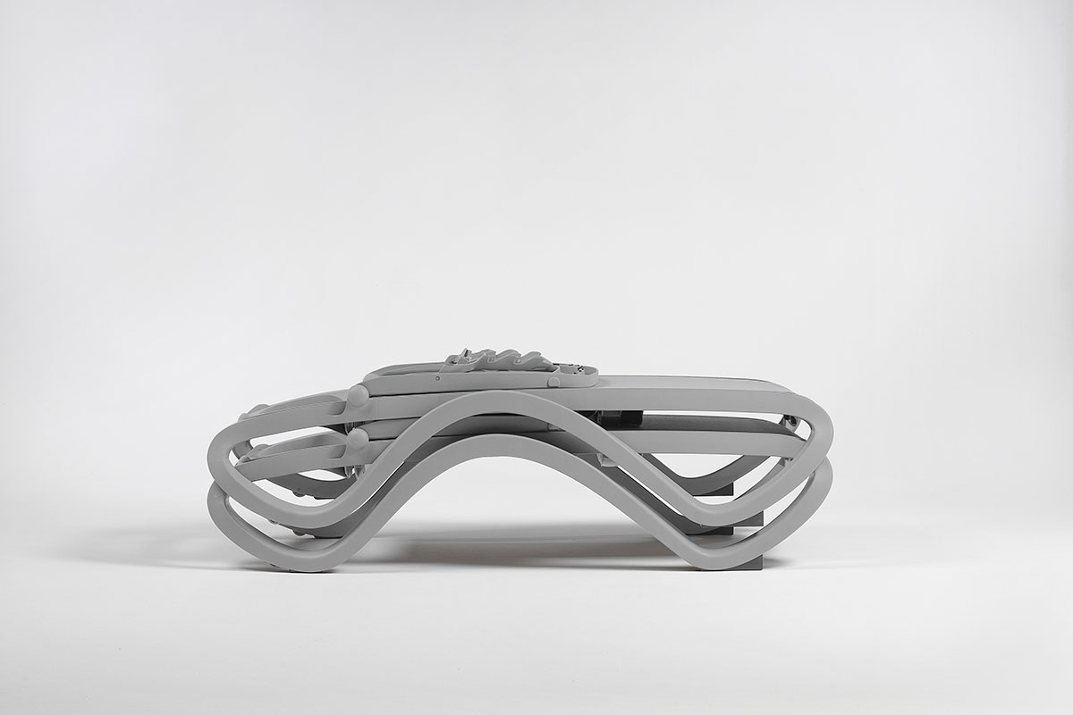 Шезлонг Nardi Omega без подлокотников, белый