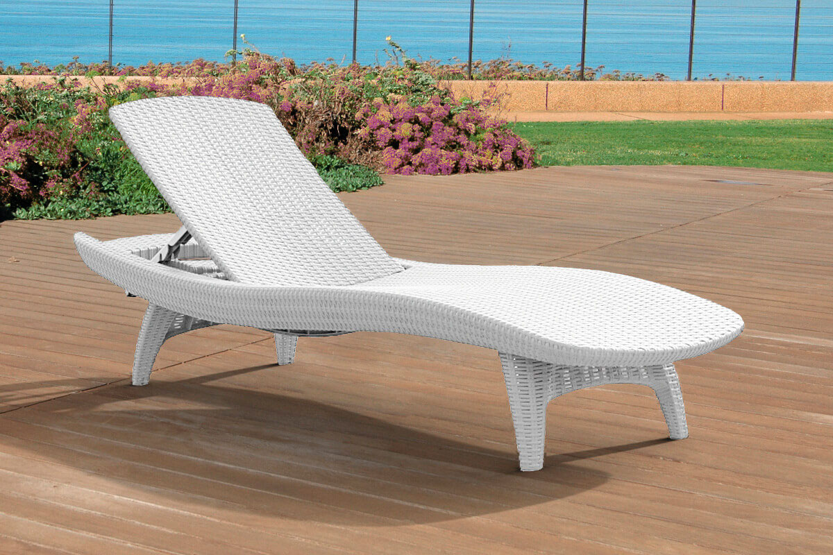 Шезлонг Pacific, белый