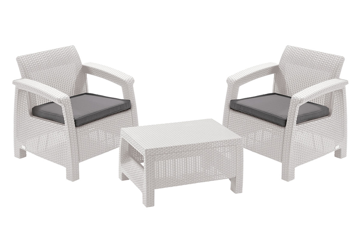 Комплект мебели Corfu Weekend Set (Balcony), белый