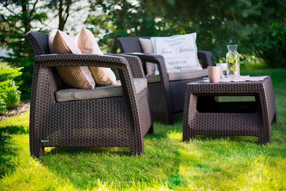 Комплект мебели Corfu Russia Weekend Set (Balcony), коричн.