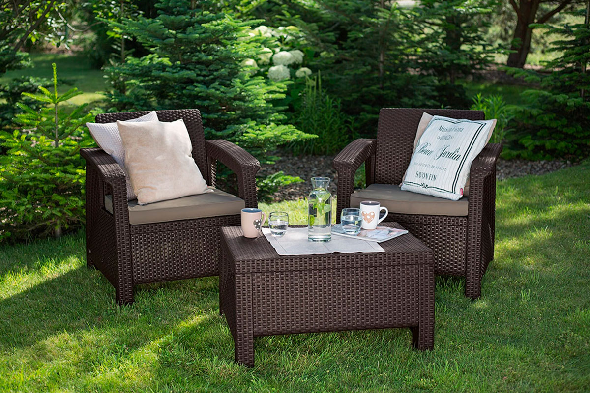 Комплект мебели Corfu Russia Weekend Set (Balcony), коричн.