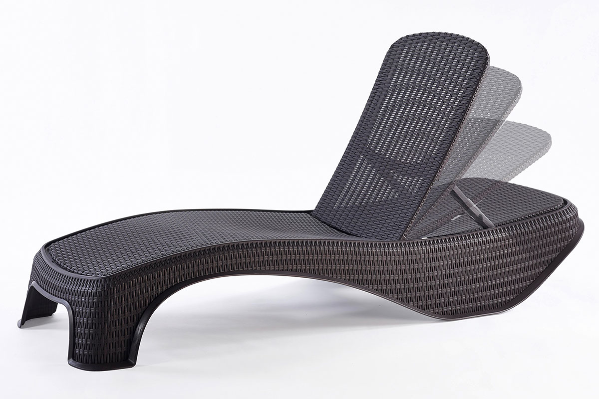 Шезлонг Atlantic, серый