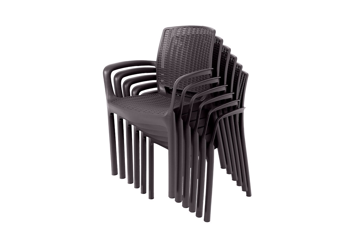 Комплект мебели Barcelona Set, венге (6 стульев Jersey венге/1 стол Fiji венге)