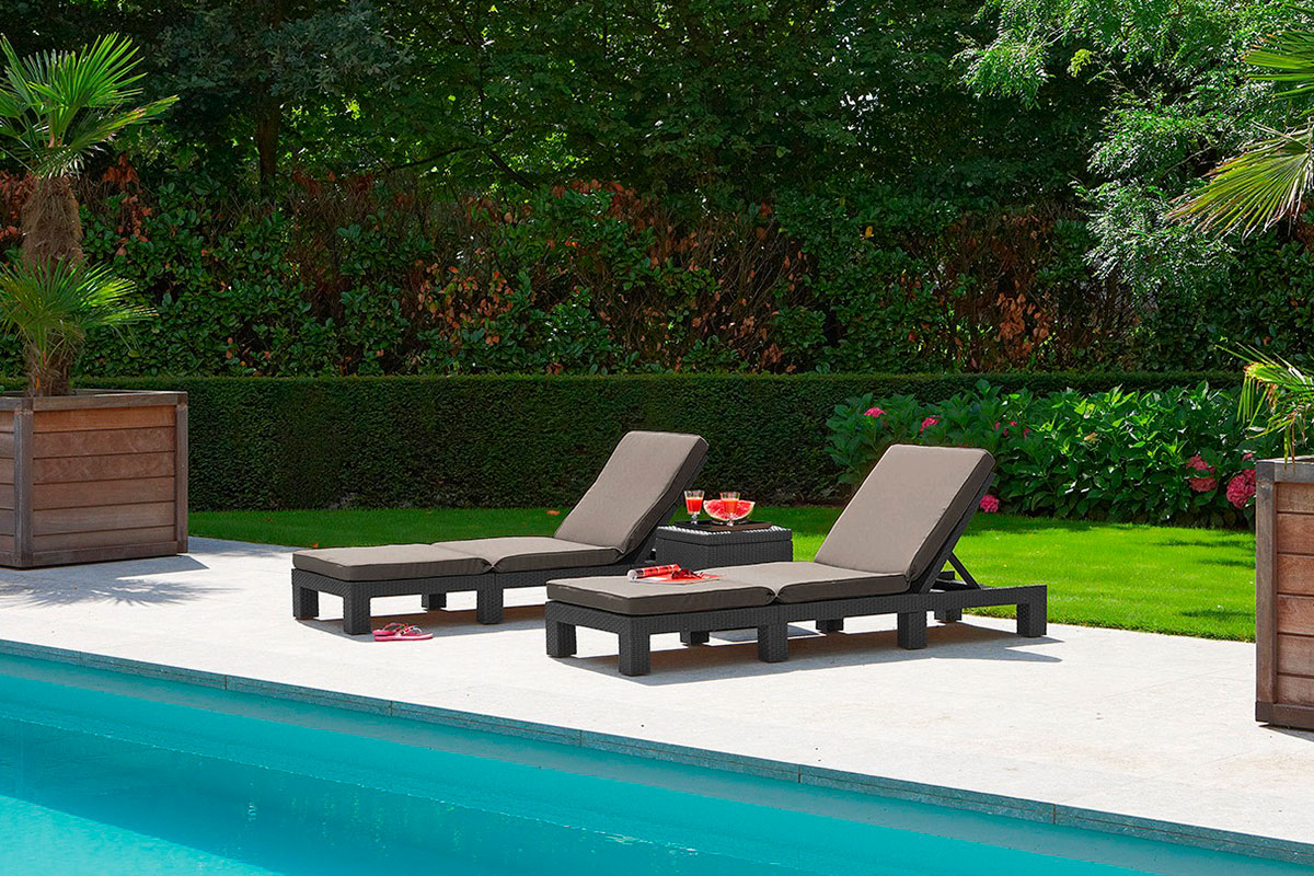 Шезлонг Daytona, коричневый