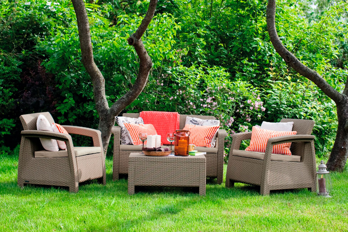 Комплект мебели Corfu Russia Set, капучино