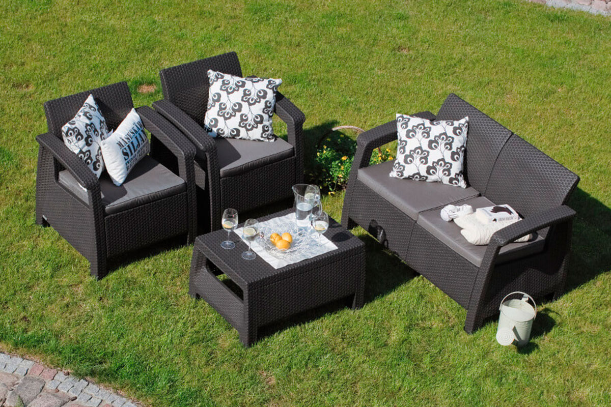 Комплект мебели Corfu Russia Set, графит