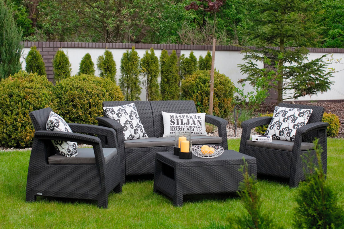 Комплект мебели Corfu Russia Set, графит