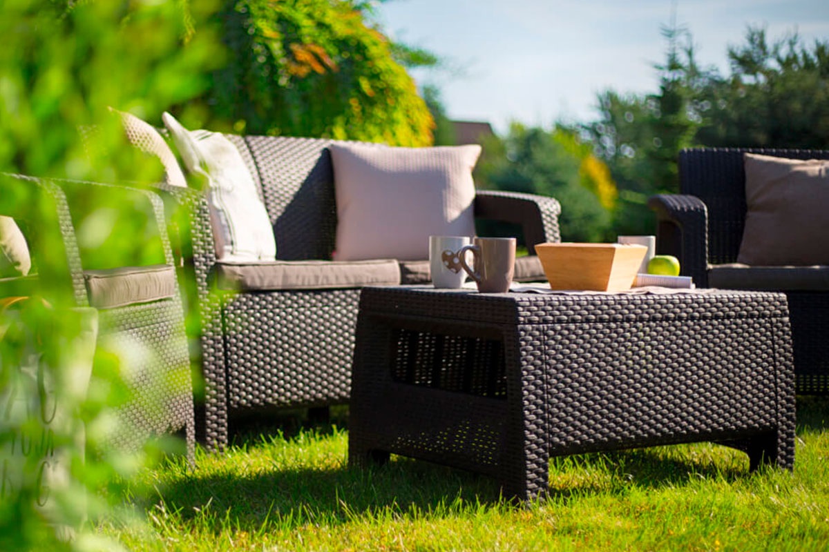 Комплект мебели Corfu Russia Set, коричневый