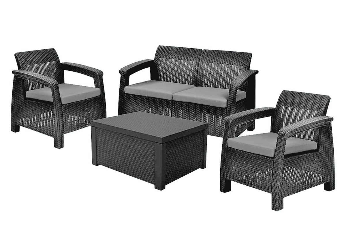 Комплект мебели Corfu Box Set, серый