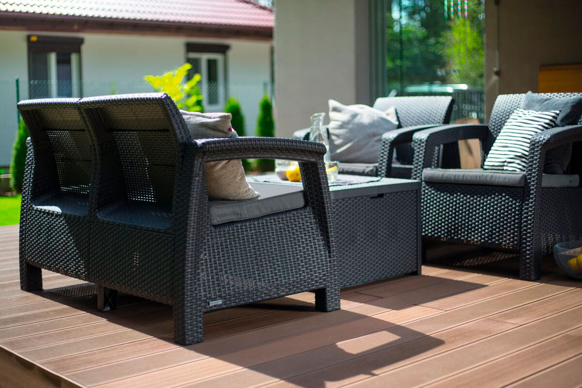 Комплект мебели Corfu Box Set, серый