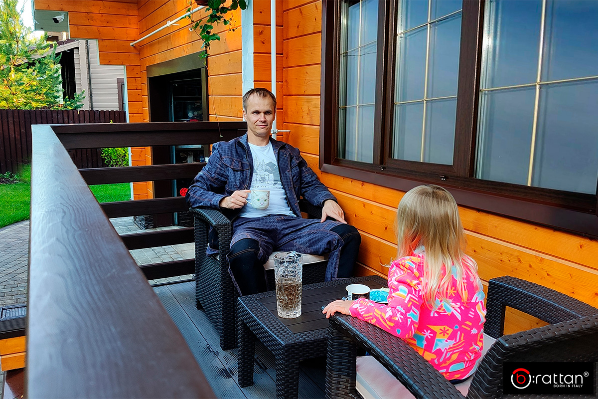 Комплект мебели Rattan Comfort 5, венге