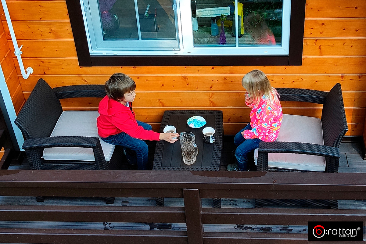 Комплект мебели Rattan Comfort 5, венге