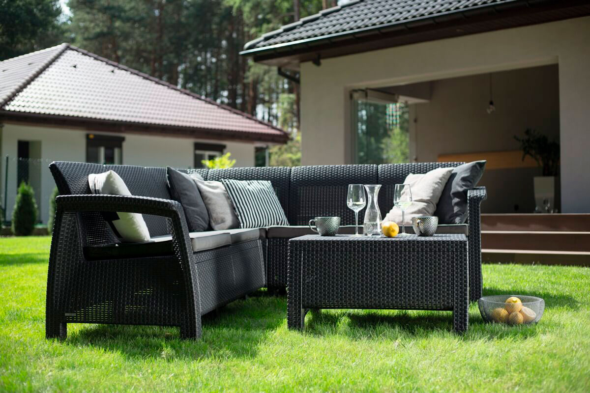 Комплект мебели Corfu Relax Set, серый