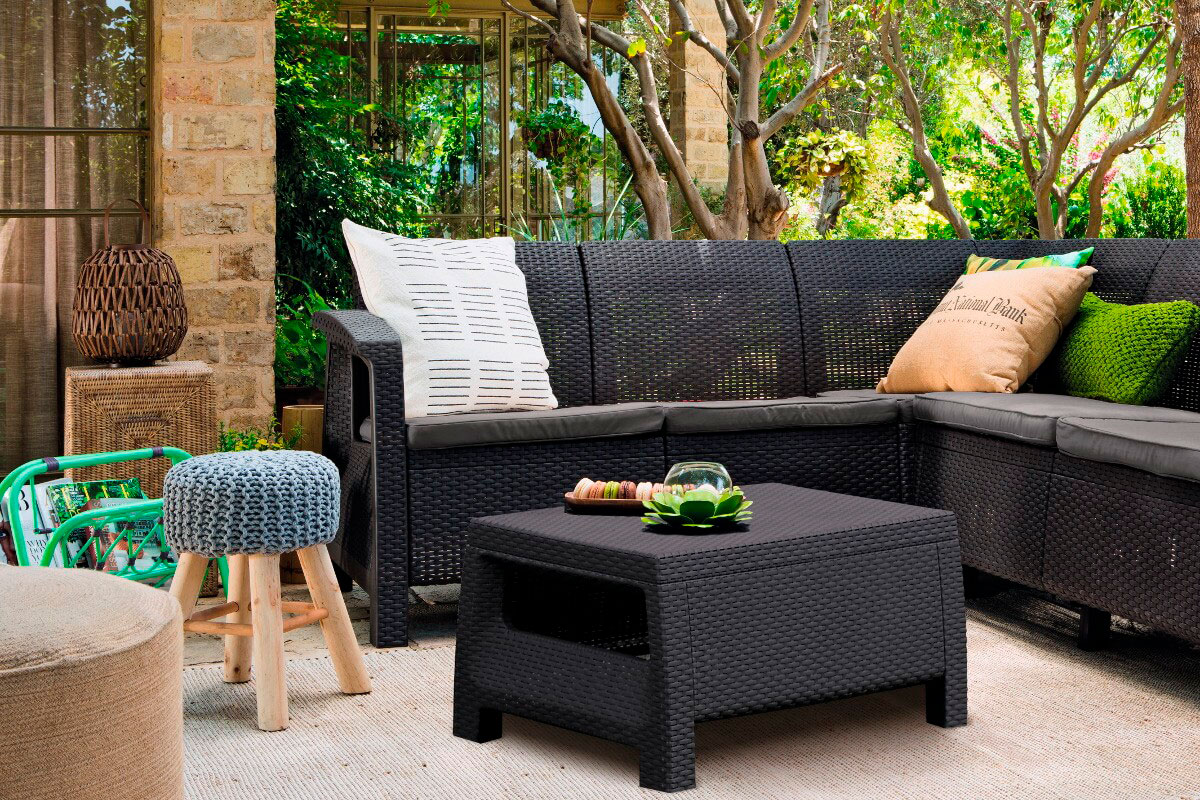 Комплект мебели Corfu Relax Set, коричневый