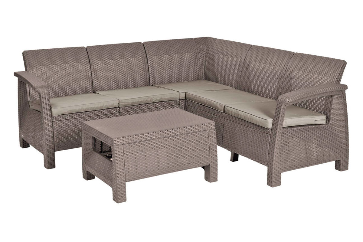 Комплект мебели Corfu Relax Set, капучино