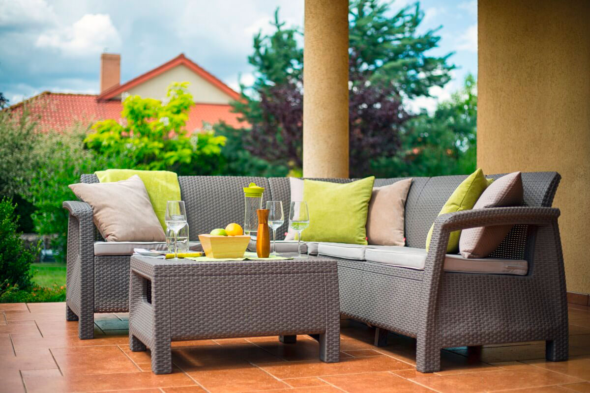 Комплект мебели Corfu Relax Set, капучино