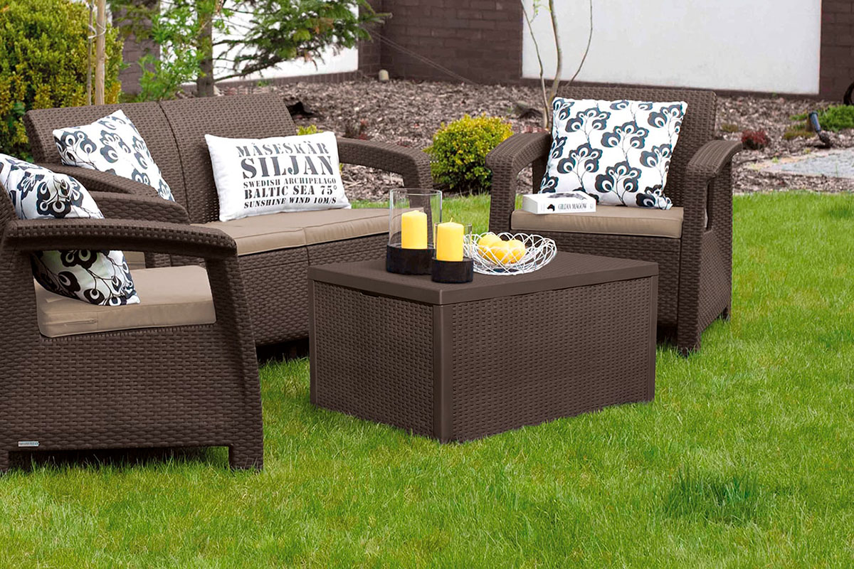 Комплект мебели Corfu Box Set, коричневый