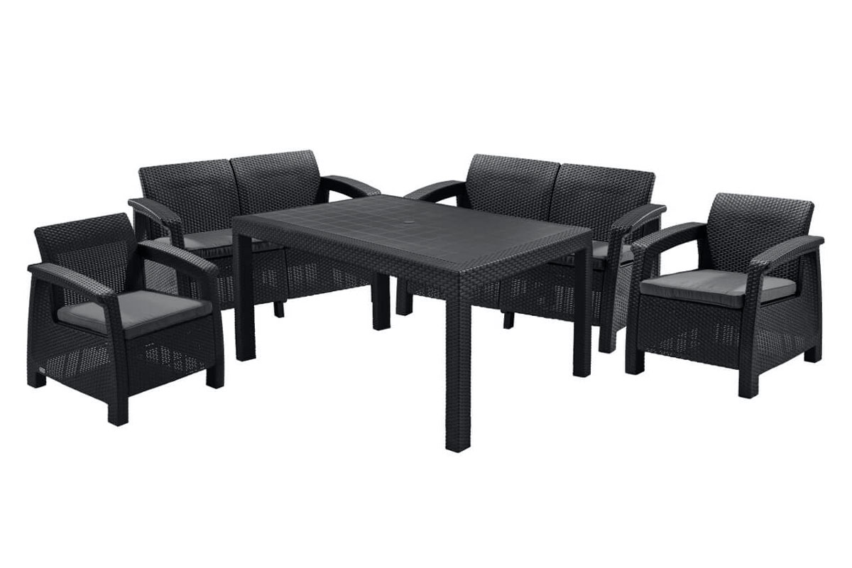 Комплект мебели Corfu Russia Fiesta, графит