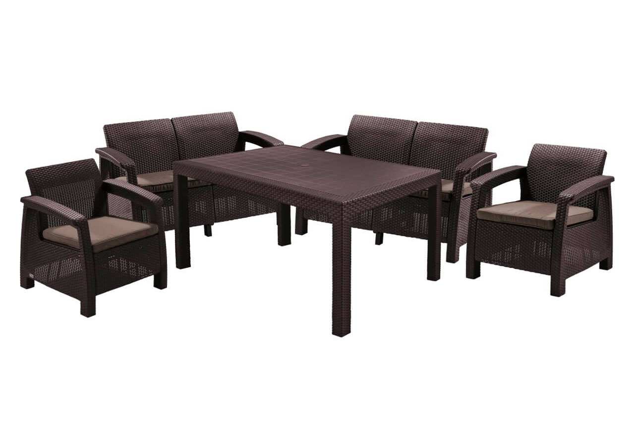 Комплект мебели Corfu Russia Fiesta, коричневый