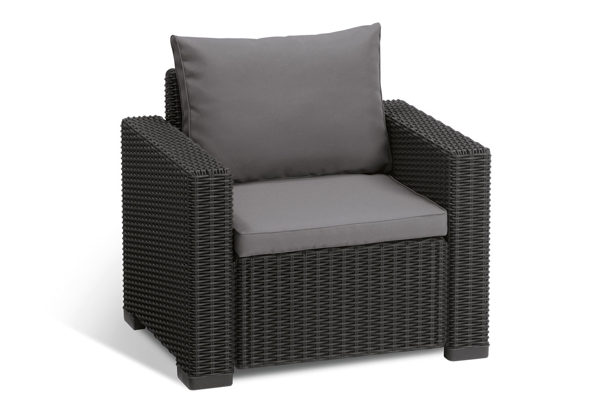 Комплект мебели California 3 Seater Set, серый