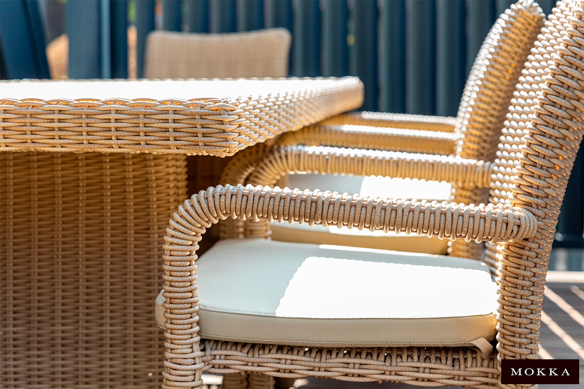 Комплект плетеной мебели MOKKA BELLA LOUNGE, соломенный